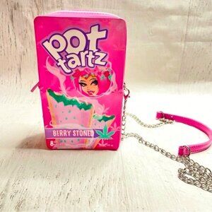 Dolls Kill Sugar Thrills Pink Pot Tartz Berry Stoned Bag Costume